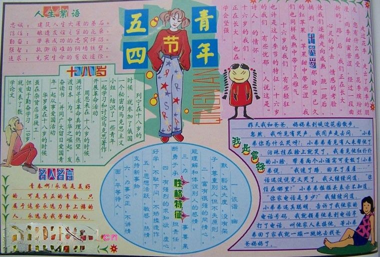 五四青年节电子板报获奖作品
