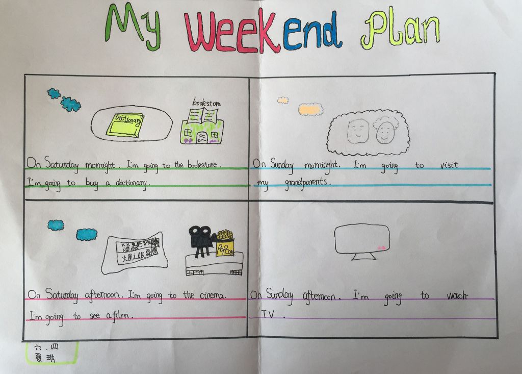 英语特色手抄报：My week end plan