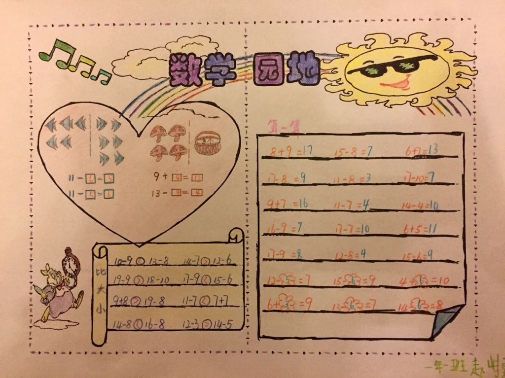 数学园地手抄报设计