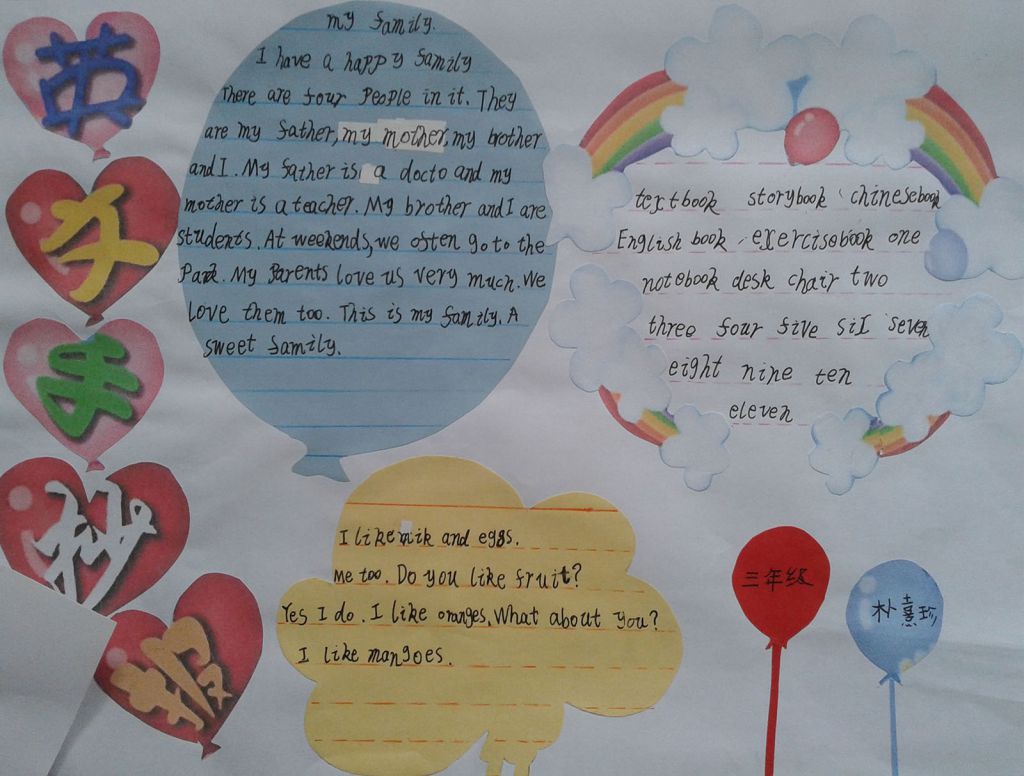 英文手抄报版面设计图 英文手抄报版面设计图