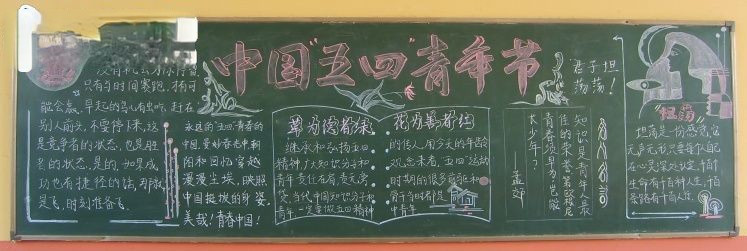 中国“五四”青年节板报作品赏析