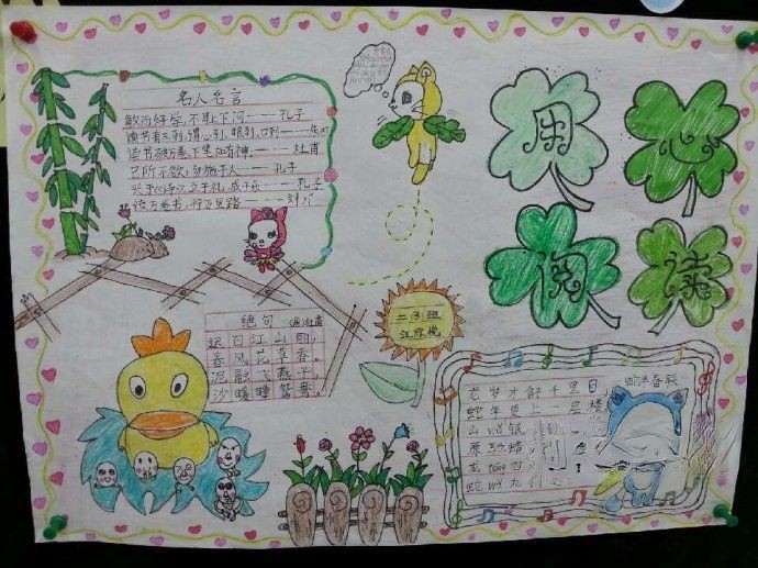 用心阅读手抄报大全