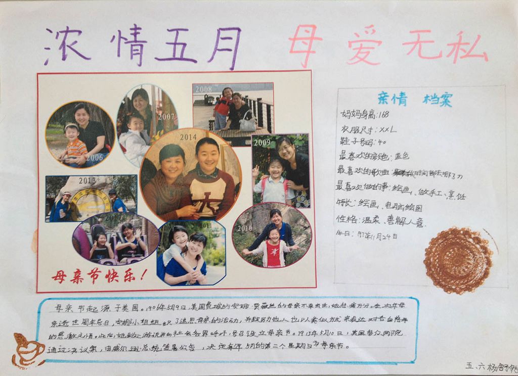 2022母亲节手抄报大全