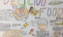 关于食物的英文手抄报，Deli ciou food