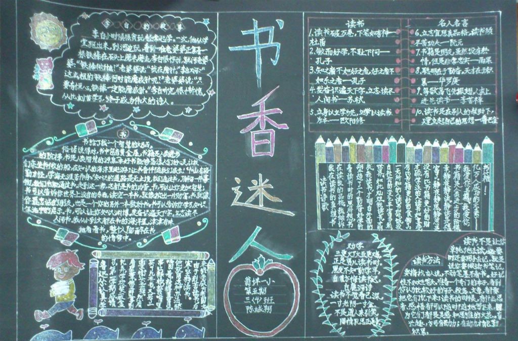 书香迷人手抄报[精品]