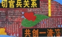 部队庆八一建军节团结和谐主题黑板报设计：密切官兵关系 共创一流团队