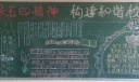 传承五四精神黑板报