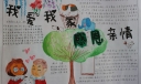 我爱我家感恩亲情手抄报