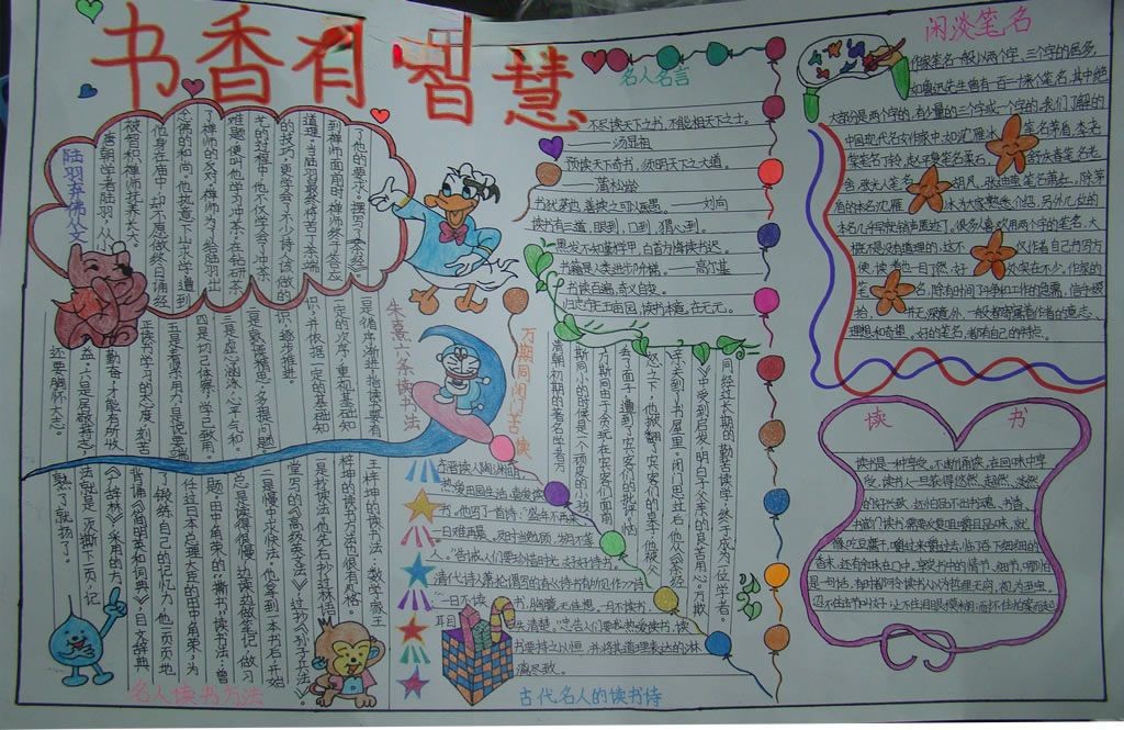 读书节手抄报作品大全