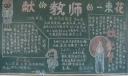 献给老师的一束花黑板报