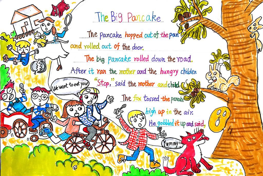 最新的暑期英语手抄报，The Big Pancake