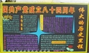 部队建党节黑板报作品