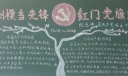 共产党生日黑板报：创模当先锋 红门党旗红