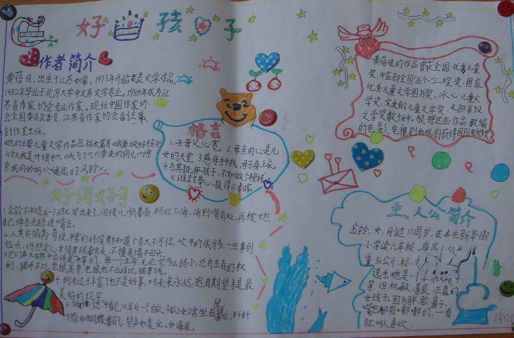 我要做个好孩子手抄报