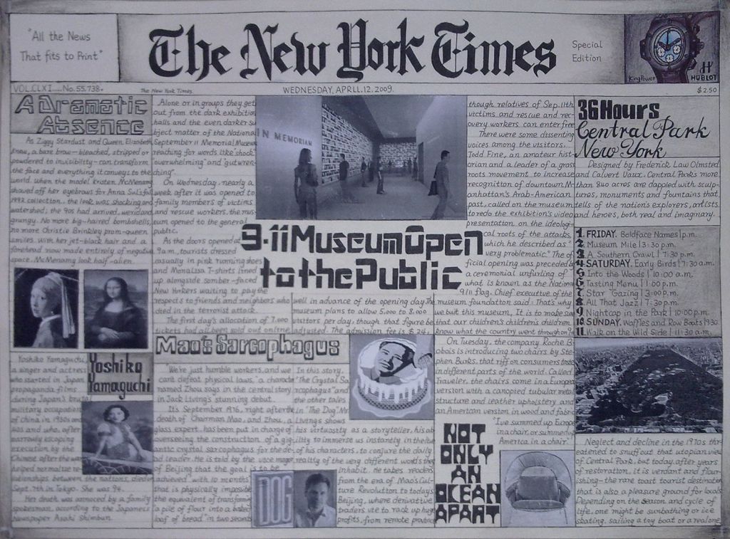 仿纽约时报手抄报（The new york times）