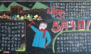 纪念5月4日黑板报