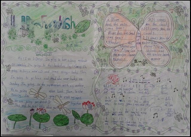 快乐ENGLISH小学生手抄报大全