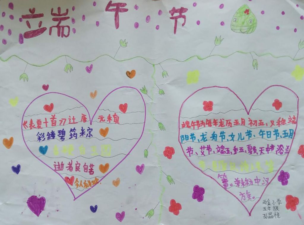 端午节实践活动手抄报