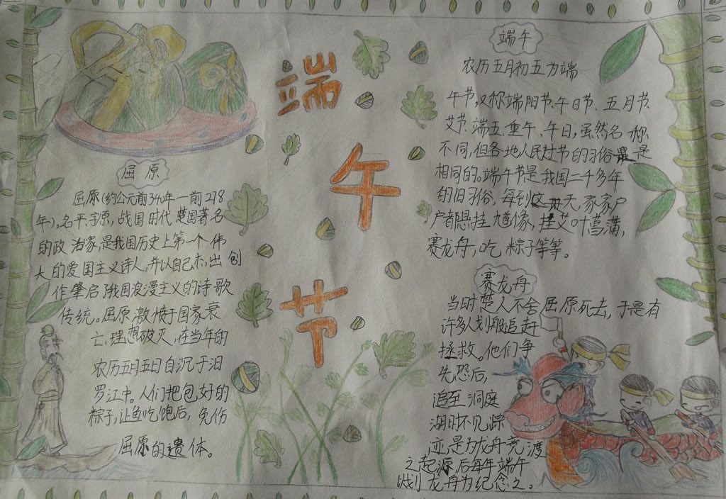 端午节小报图片大全