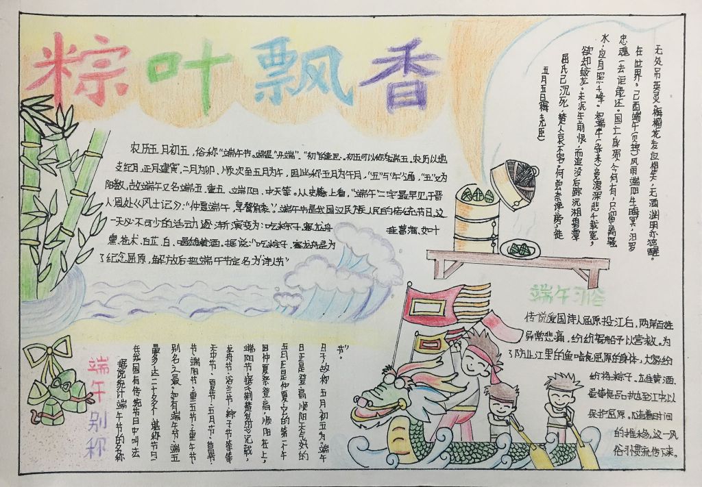 端午节手抄报获奖作品大全