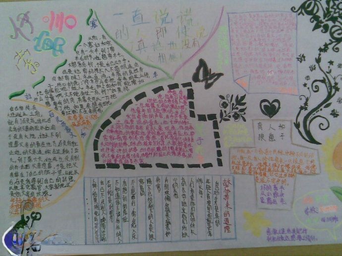 《伊索寓言》手抄报图片 《伊索寓言》手抄报图片