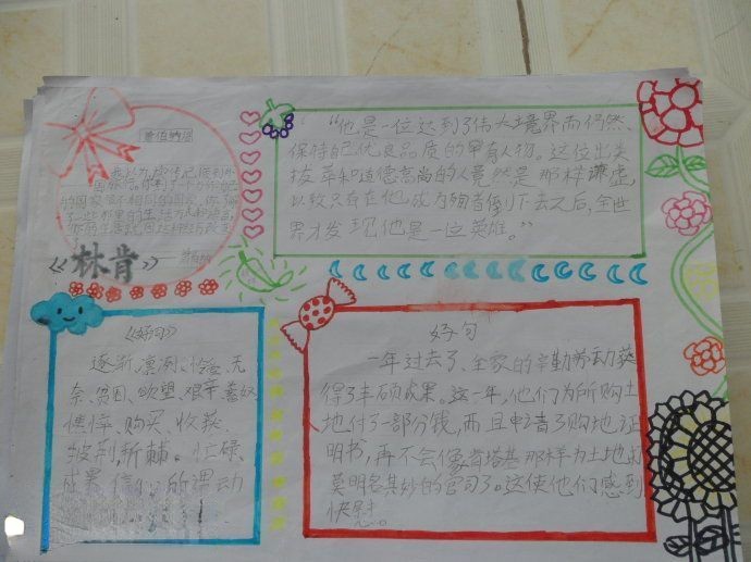 假期读书手抄报