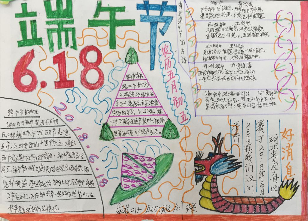 我们的节日.端午手抄报图片展