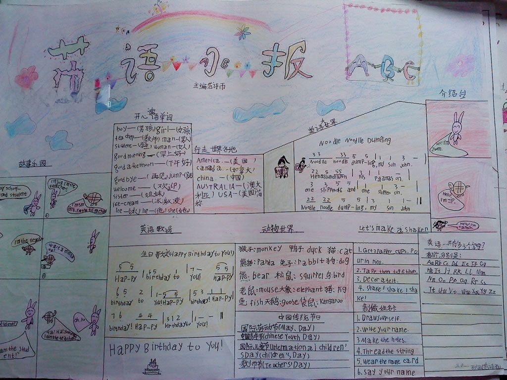 学习与成长手抄报