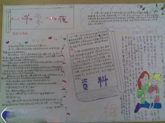 1001夜手抄报作品欣赏 1001夜手抄报作品欣赏