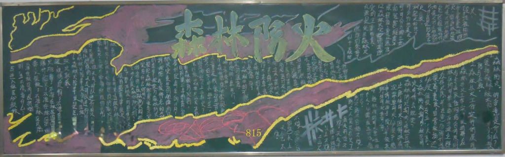 初中生森林防火手抄报大全