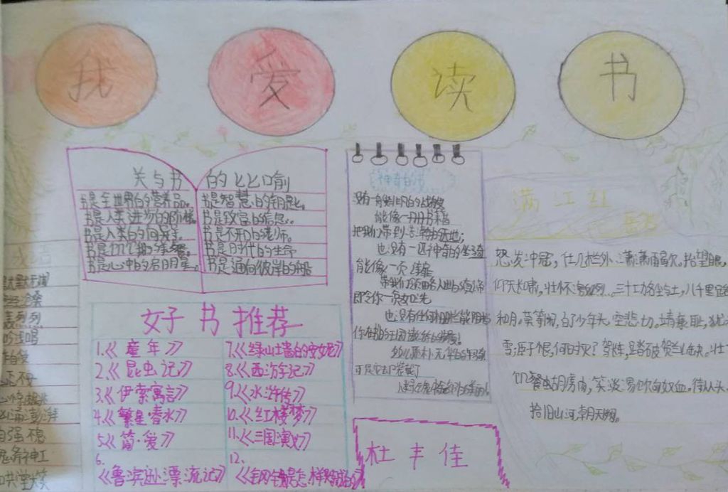 书香满园手抄报图片