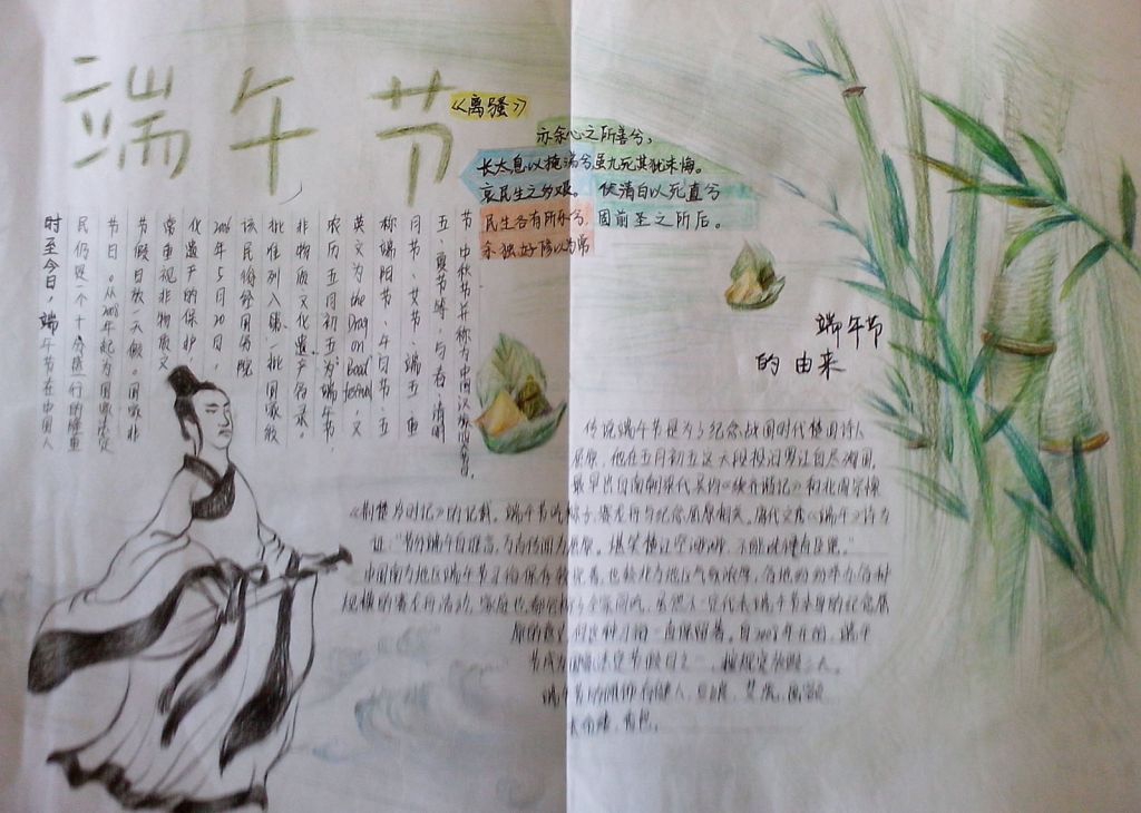 2022端午节手抄报图片大全