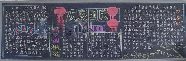 高中黑板报设计图