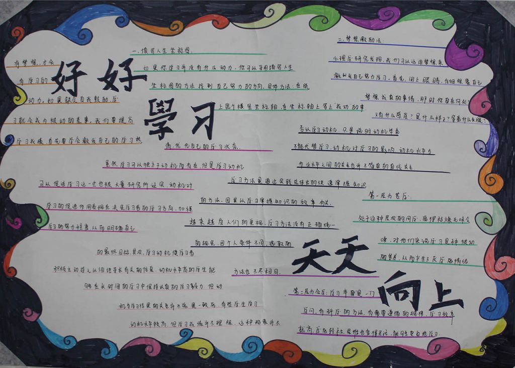 好好学习天天向上手抄报 好好学习天天向上手抄报