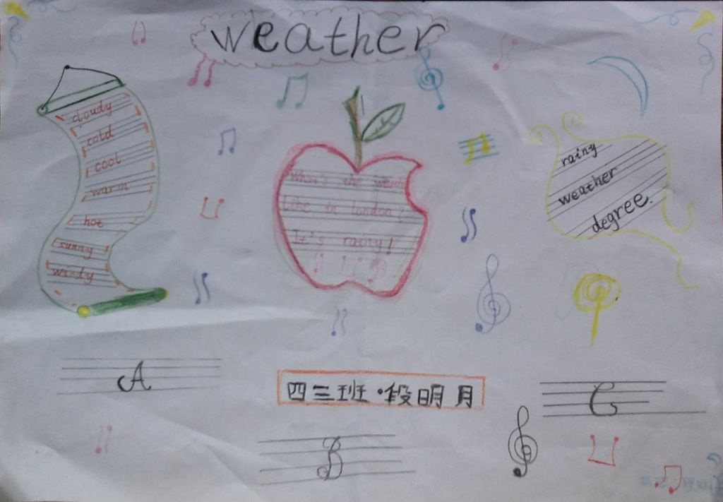 Weather手抄报