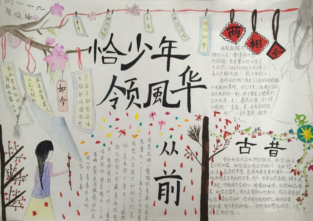 恰同学领风华手抄报