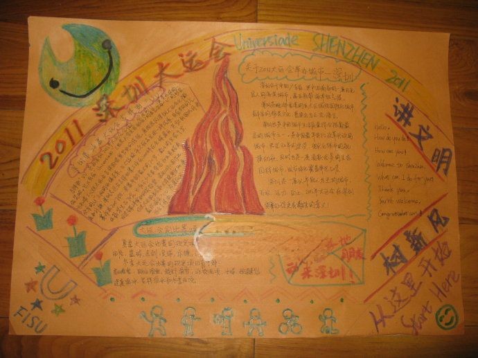 2022深圳大运会手抄报图片