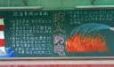 冬季防火黑板报版面设计图