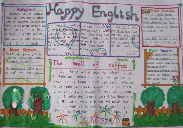 happy english手抄报作品1