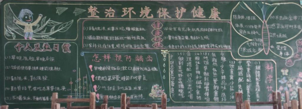 卫生黑板报大全（weishengheibanbao）