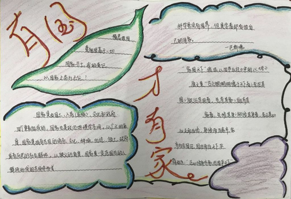 家国天下手抄报图片大全