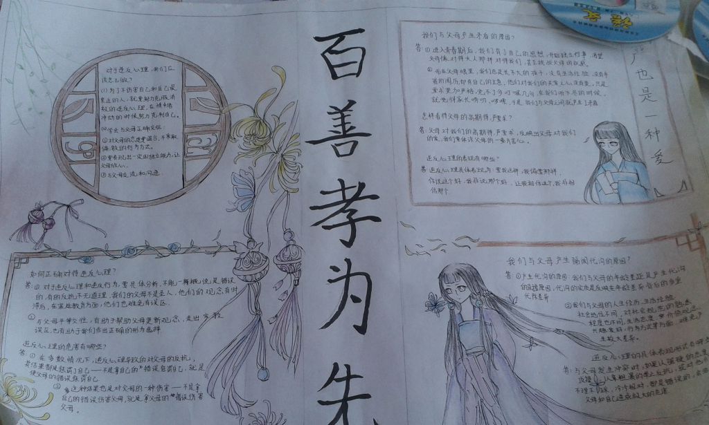 八年级思想品德手抄报 八年级思想品德手抄报