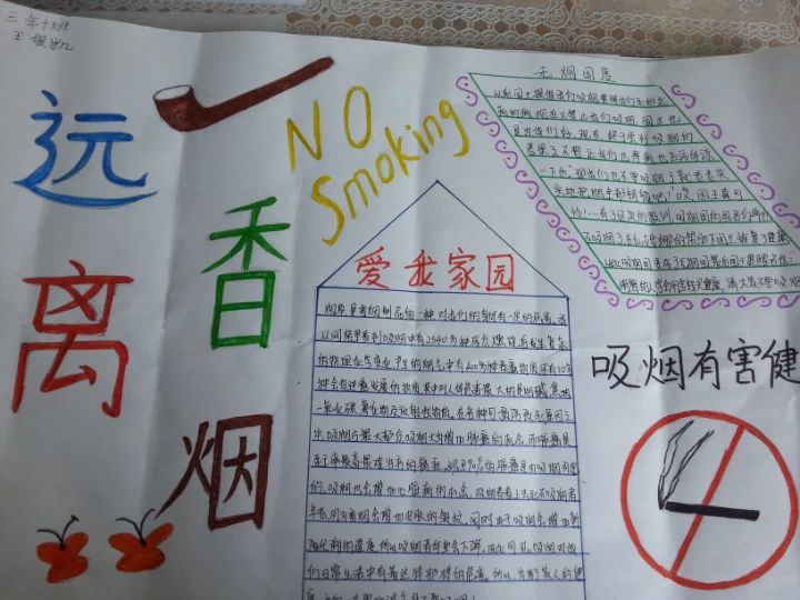 远离香烟手抄报图片大全