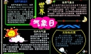 世界气象日黑板报设计