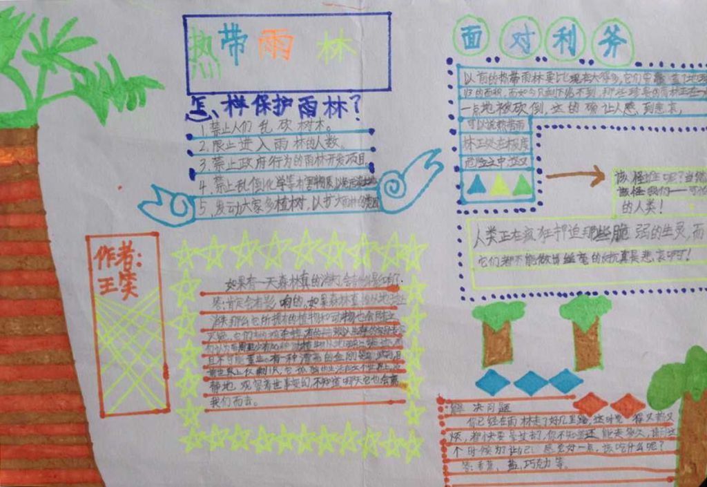 植物园手抄报大全_关于植物园的手抄报/内容/资料