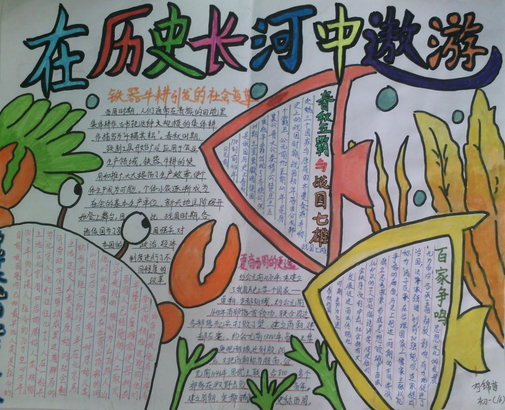 在历史长河中遨游手抄报 在历史长河中遨游手抄报