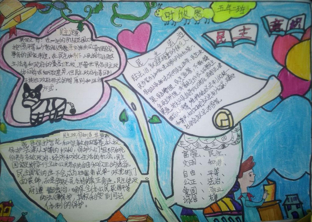 民主意识手抄报