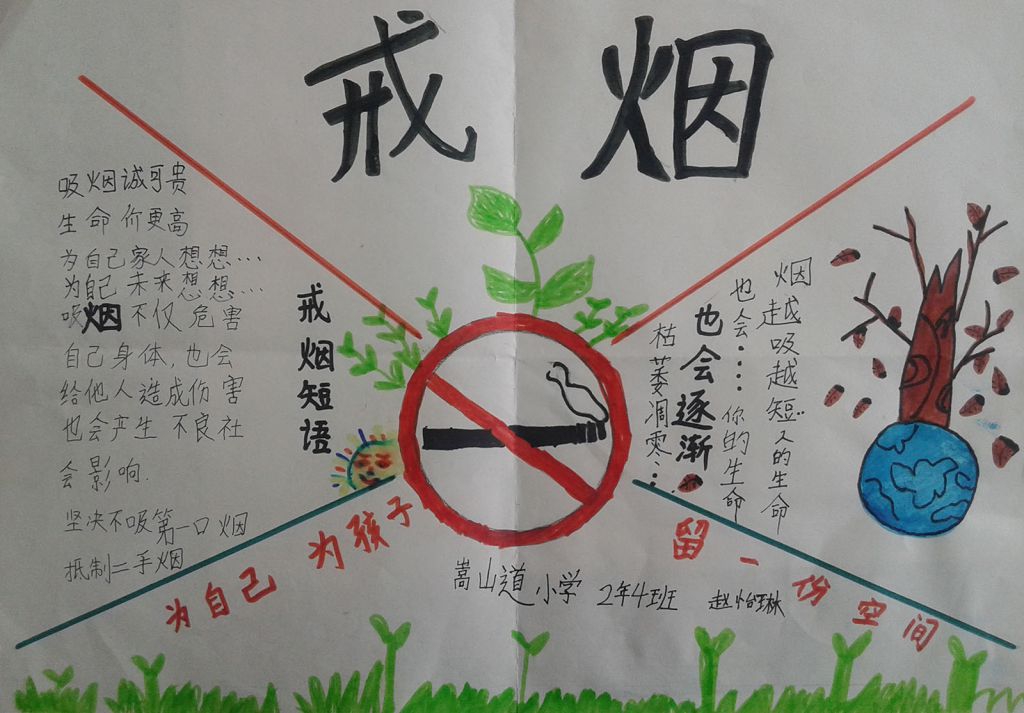 戒烟手抄报图片大全