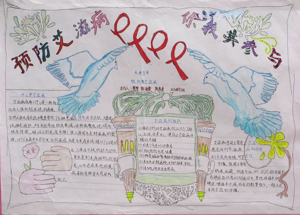 预防艾滋病手抄报大全 预防艾滋病手抄报大全