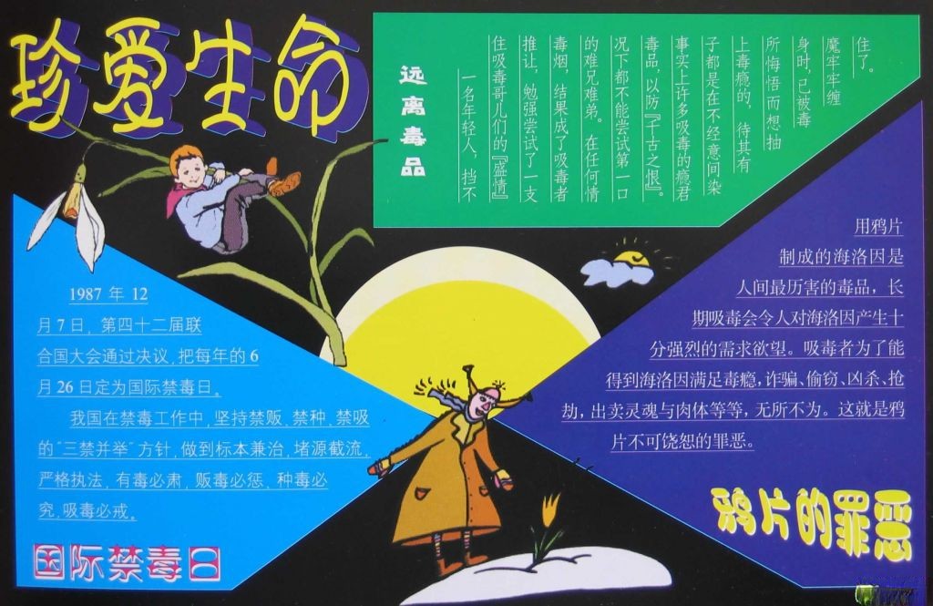 国际禁毒日板报-珍爱生命|鸦片的罪恶 国际禁毒日板报-珍爱生命|鸦片的罪恶